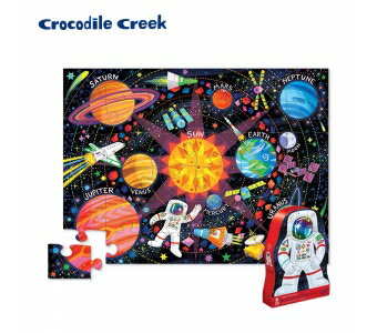 《美國 Crocodile Creek》大型地板拼圖系列-探索太空 36片 東喬精品百貨
