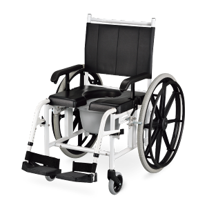 光星NOVA 馬桶椅-附輪洗澡馬桶椅 AMiGOh手推移位型(輪椅B款+附加A功能)