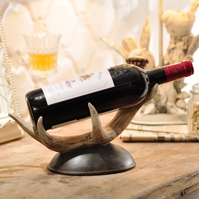 酒架 紅酒架擺件葡萄酒瓶架子歐式創意客廳家用現代簡約個性仿實木酒架 米家家居