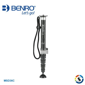 BENRO百諾 MSD36C 碳纖單腳架