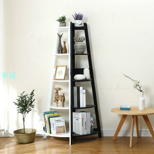 書架落地簡約家用臥室多層收納置物架客廳簡易學生牆角架小型花架