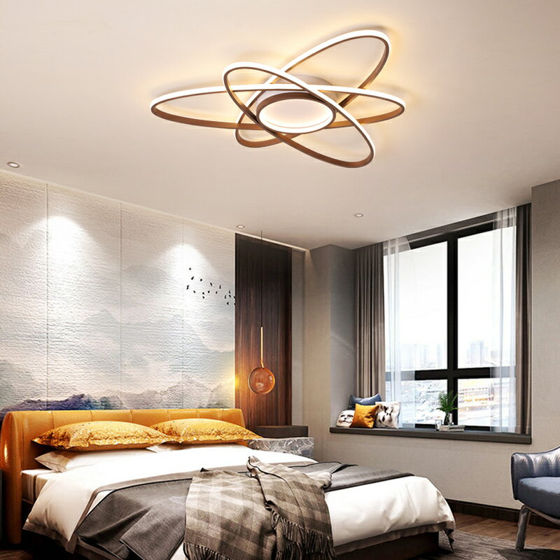 現代簡約客廳北歐家用led吸頂燈創意個性藝術大廳臥室燈具異形燈