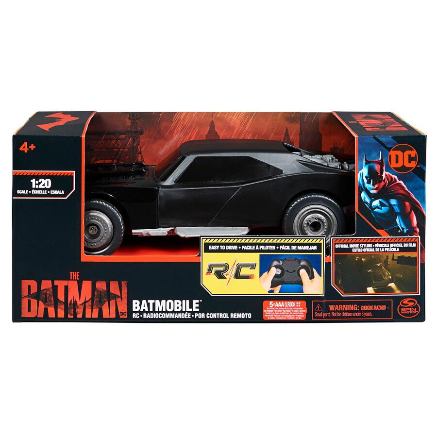 買就送公仔《SpinMaster》Batman-蝙蝠俠電影1:24無線遙控車 2022 東喬精品百貨