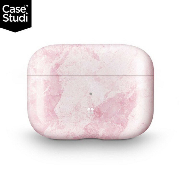強強滾p-CaseStudi Prismart AirPods Pro 充電盒保護殼-粉紅色大理石
