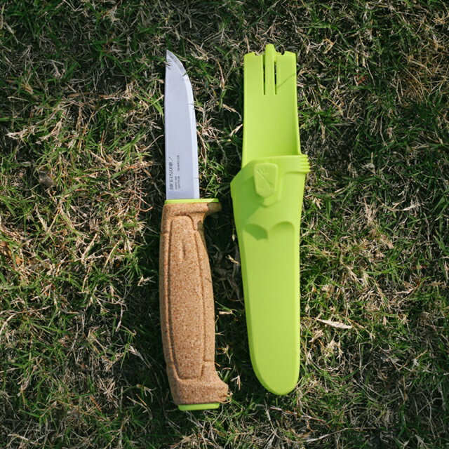 ├登山樂┤瑞典MORAKNIV 不鏽鋼浮刀(軟木握柄) 綠Floating Knife # 13686, 登山樂直營店