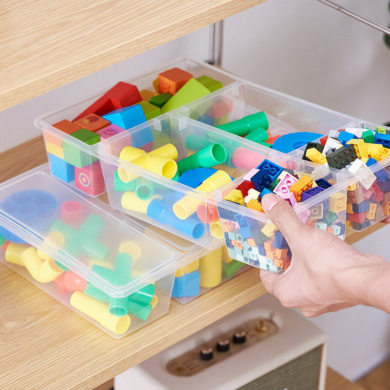 楓林宜居 桌面講臺粉筆分格多格分類分隔式整理塑料抽屜收納盒內置透明格子