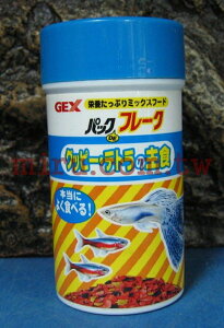 【西高地水族坊】日本五味GEX 孔雀、燈科及小型魚薄片飼料（30g)