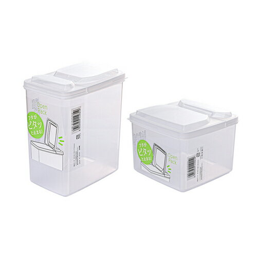 NAKAYA 掀蓋雙開收納盒(1.7L/1.3L) 日本製 耐低溫 保鮮盒 收納 置物 分類 密封 雜糧【愛買】 1