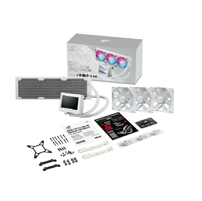 米特3C數位–ASUS 華碩 ROG RYUJIN III 360 ARGB EXTREME White Edition 白龍神三代/90RC0132-M0TAY0
