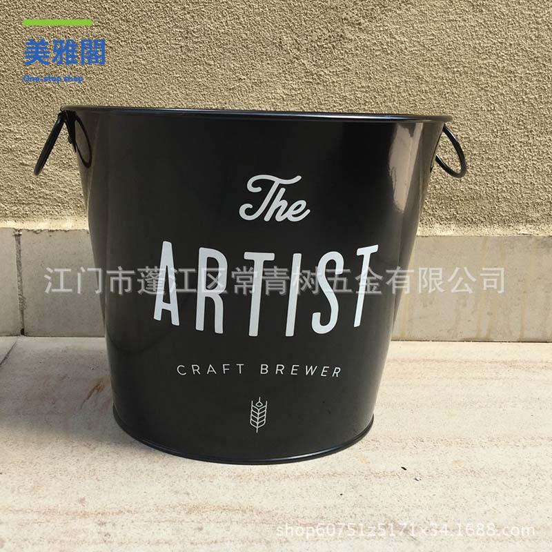 廠家批發 圓形黑色噴粉冰桶 各種超大啤酒桶 香檳桶 飲料冰桶myg7232