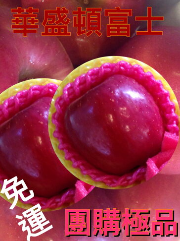 美國紅龍富士大顆48入分裝華盛頓3A特級XXL脆甜試嘗6入/家庭箱12入/半箱24入/整箱買48入/6入精緻禮盒/8入精緻禮盒/12入精緻禮盒【皇家果物】低溫免運 0