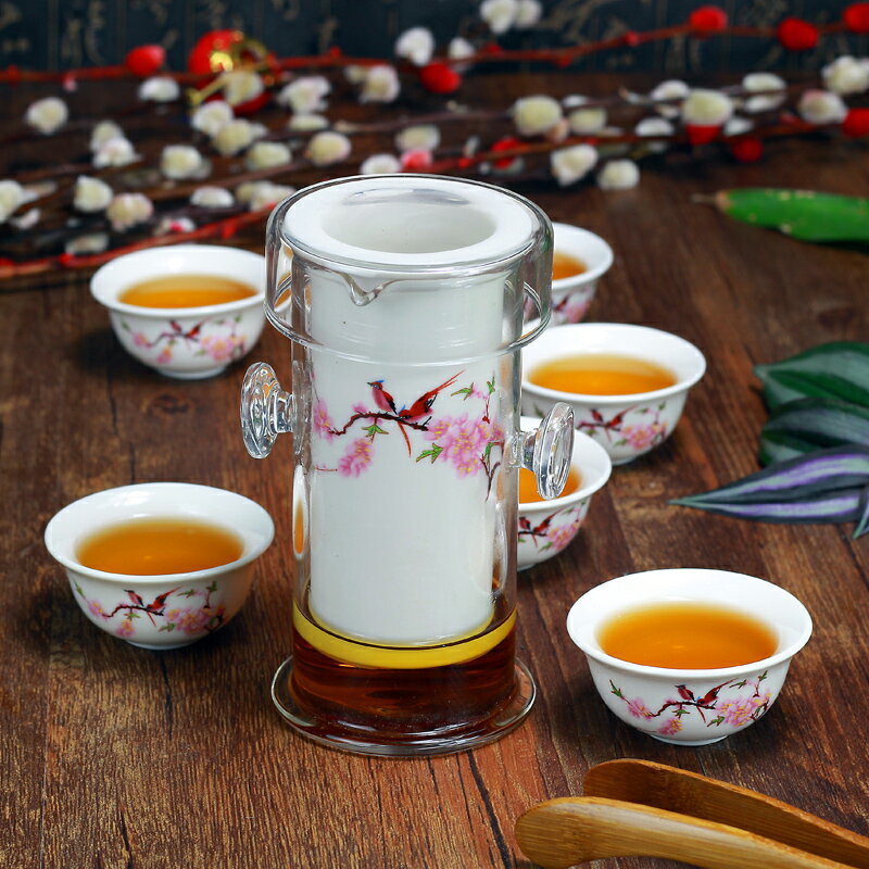 小型紅茶玻璃泡茶杯器功夫茶具套裝家用陶瓷茶壺茶道茶藝德化白瓷