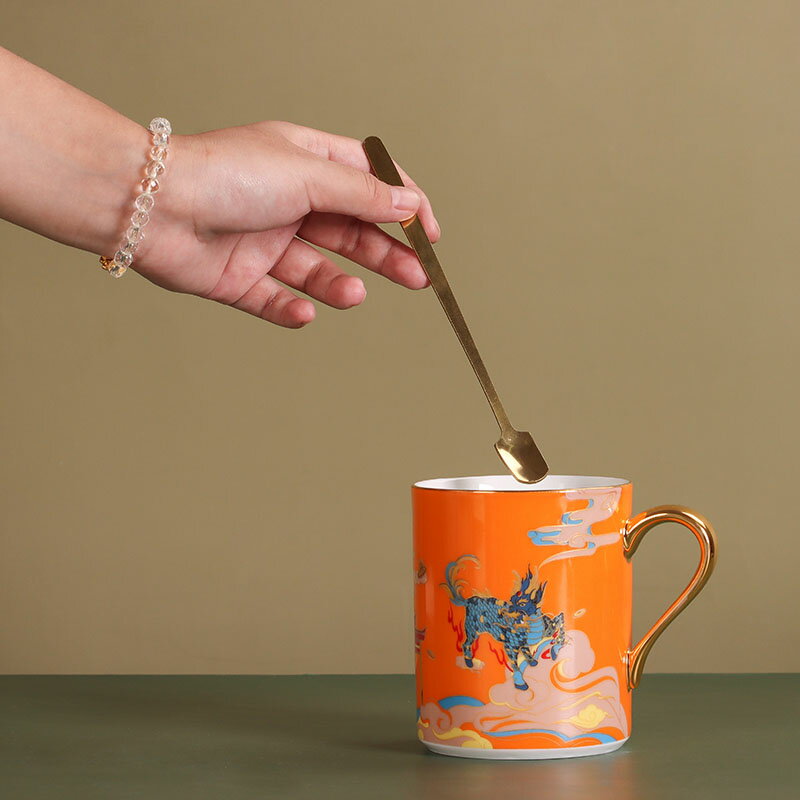 景德鎮創意馬克杯陶瓷水杯套裝禮盒設計感杯子家用咖啡杯辦公杯