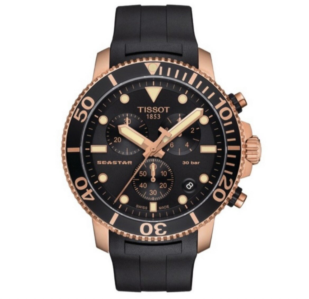 公司貨TISSOT 天梭手錶Seastar 1000海洋之星T1204173705100 三眼計時 正品 實體店面