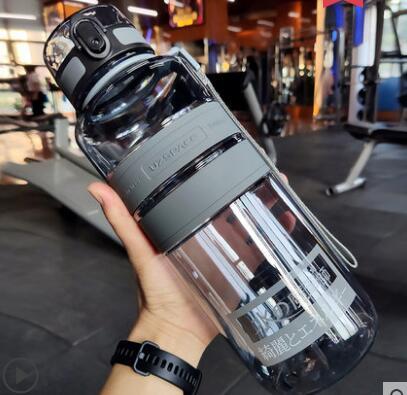 【可開發票】2000ml大容量男運動水杯 夏天健身房大號水瓶便攜塑料杯子超大水壺