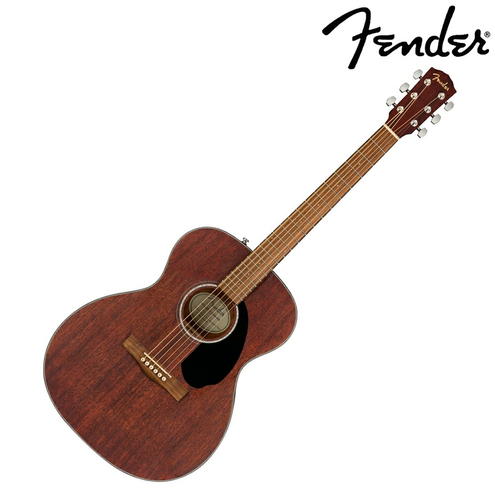 非凡樂器『FENDER 木吉他』Concert型桶身面單板民謠吉他 CC-60S 桃木款 / 含琴袋、肩帶、匹克 / 公司貨