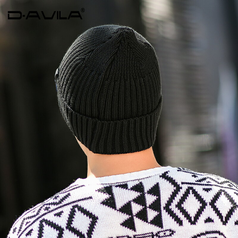 帽子男秋冬季韓版男女士戶外保暖針織帽加絨加厚毛線帽冬天套頭帽 4