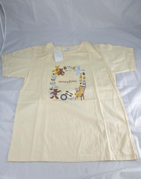【震撼精品百貨】HONEY FIELD 泰迪熊 棉T 膚  震撼日式精品百貨