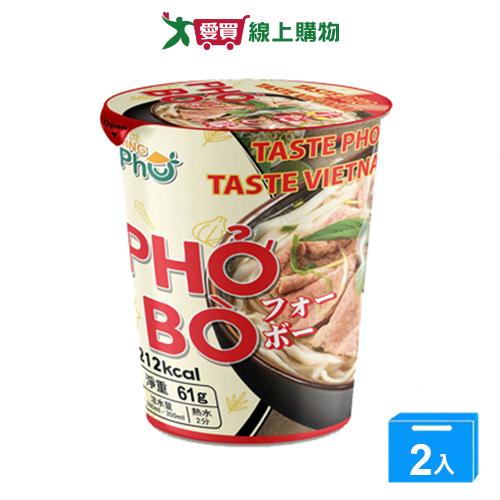 王麵河粉熟牛肉風味61g【兩入組】【愛買】