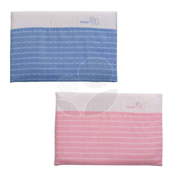 Combi 康貝 輕柔感-和風紗透氣塑型枕-藍/粉【悅兒園婦幼生活館】