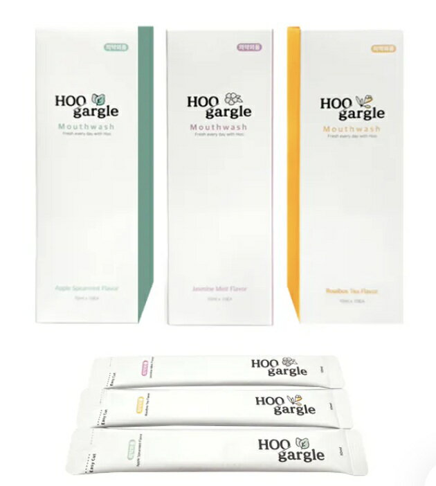 韓國 Hoo-Gargle 漱口樂深層吸附漱口液 10mlx10支裝/盒 3種口味、漱口水 憨吉小舖