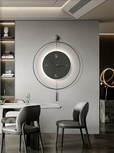 掛鐘 北歐風掛鐘 時鐘 現代簡約客廳鐘錶西班牙極簡風餐廳裝飾掛鐘創意玄關藝術靜音時鐘『FY02000』