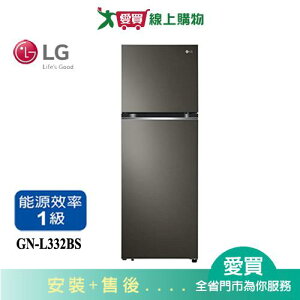 LG樂金335L變頻雙門冰箱GN-L332BS_含配+安裝【愛買】