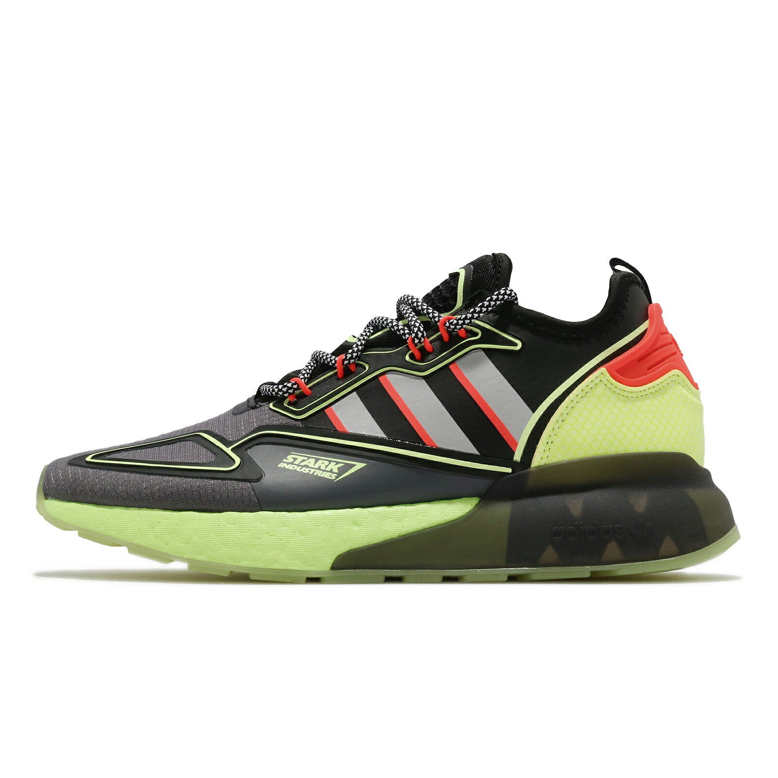 adidas 休閒鞋 ZX 2K Boost Marvel 聯名 運動鞋 男鞋 漫威 避震 黃 黑 愛迪達 H02559