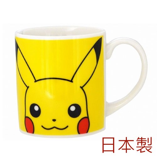 asdfkitty*日本製 精靈寶可夢 皮卡丘大臉陶瓷馬克杯-260ML-金正陶器正版商品
