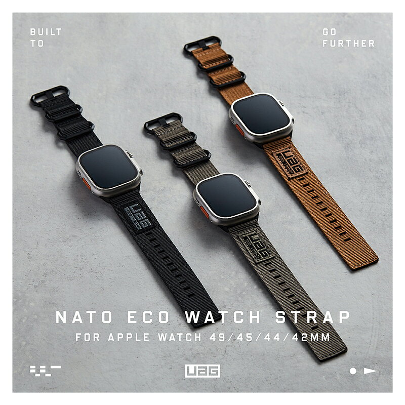 UAG new Nato 環保尼龍 錶帶 適用 Apple Watch 適用 42 44 45 49 mm 3