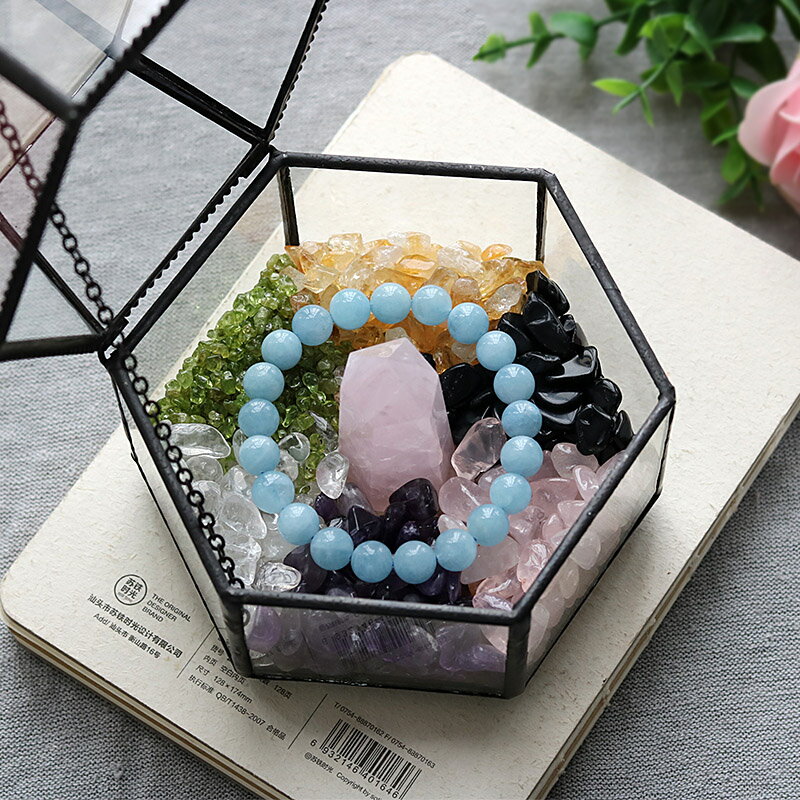 消磁碗 消磁盒 水晶碗 水晶消磁 手鍊飾品保養消磁碗 水晶石 首飾收納盒『ZW9924』