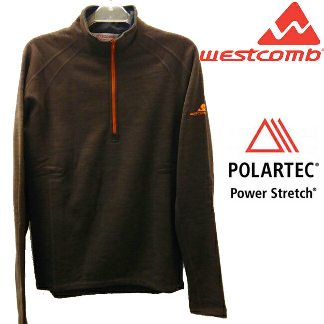Westcomb 保暖刷毛衣/中層半門襟/ Power Stretch 長袖/登山/健行/旅遊 Sphere Top 男款 12MTC05 BER 咖啡色