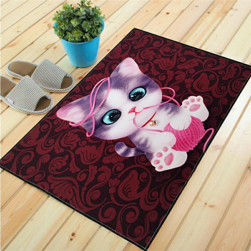 卡通可愛小狗家地毯地墊門墊廚房浴室防滑玄關大門口入戶進門地墊 2