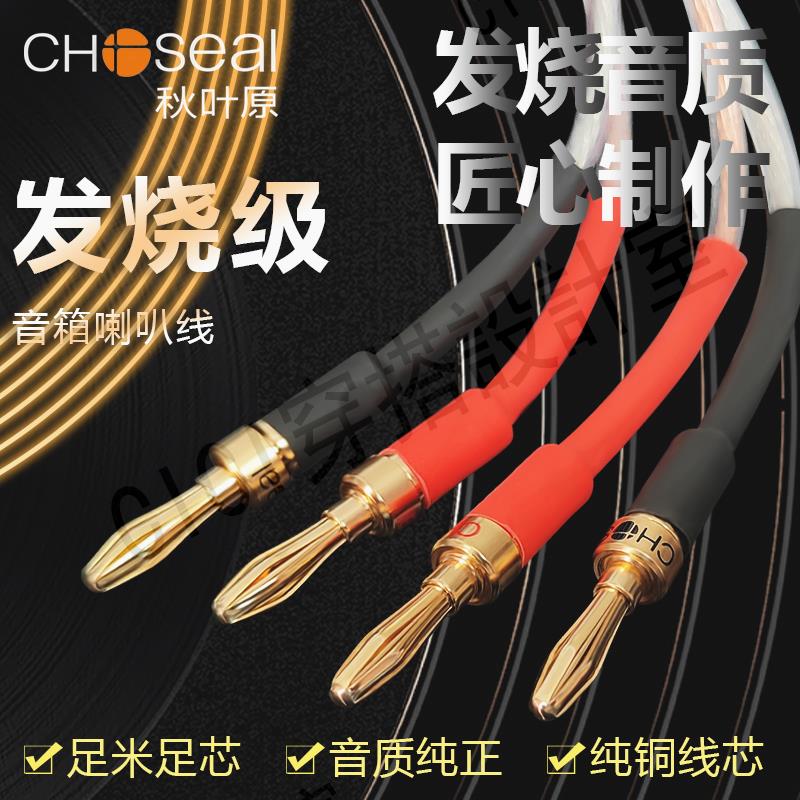 秋葉原喇叭線音箱線環繞音響線純銅香蕉頭線柱專用功放主副連接線【亞德機械五金家居】