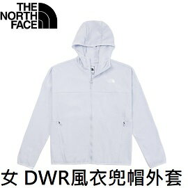 [ THE NORTH FACE ] 女 DWR風衣兜帽外套 藍紫 / 防風 防曬 防潑水 / NF0A7WCPI0E