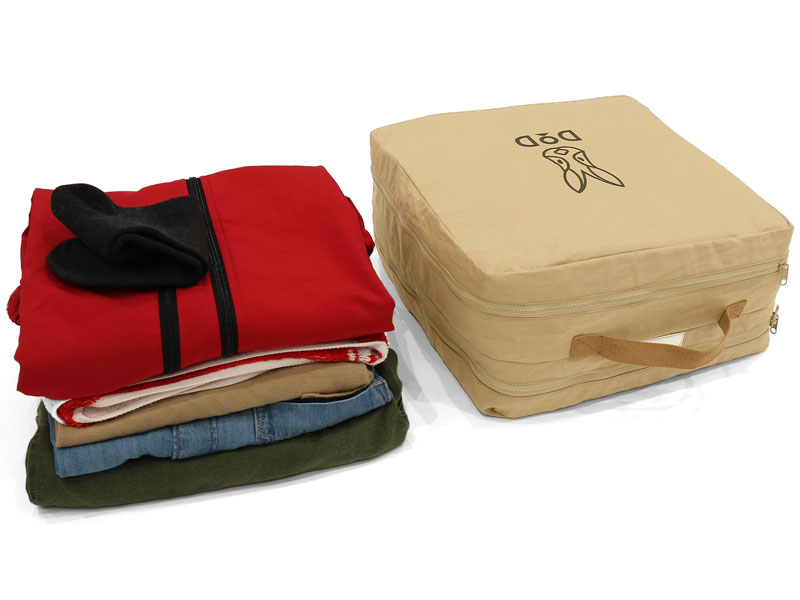 日本 DOD 收納衣物袋 露營收納袋 露營收納 收納袋 衣服收納 露營衣物 車露 露營包 收納包 露營配件 輕巧收納 【小福部屋】 1