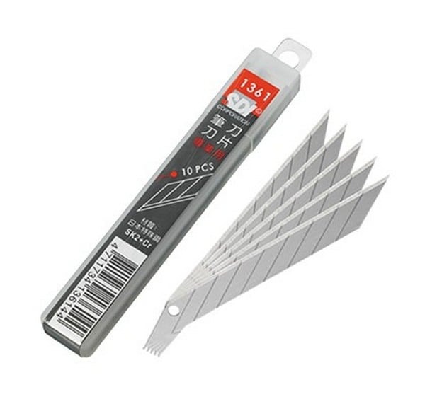 SDI 手牌 NO.1361 專業用30度斜角美工刀片 /一小管10片入(定60) 筆刀刀片 日本特殊鋼 -順
