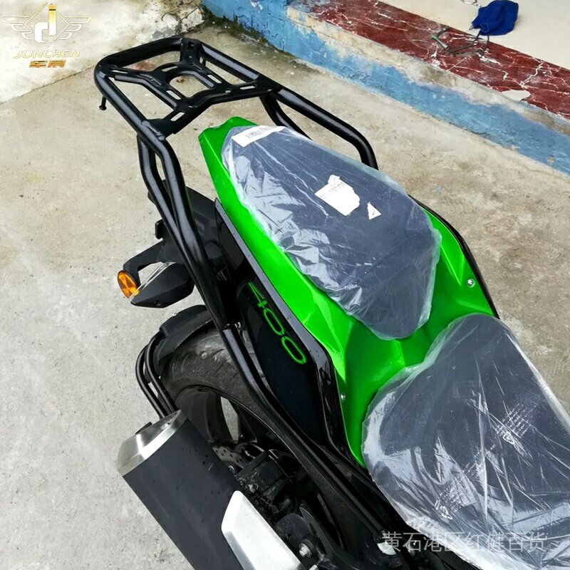 機車配件適用於 ninja400 貨架川崎 z400 改裝後貨架後尾箱架尾架後扶手支架後備箱架400z