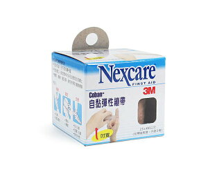 3M Nexcare 自黏彈性繃帶 膚色1吋(2捲)