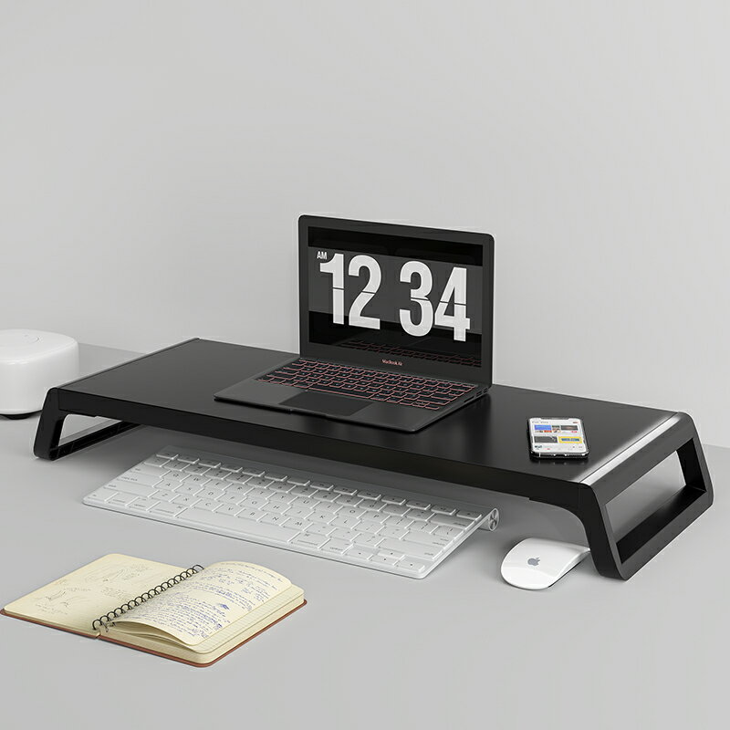 電腦支架筆記本增高托架墊高顯示器桌面木質底座桌上鍵盤臺式架子
