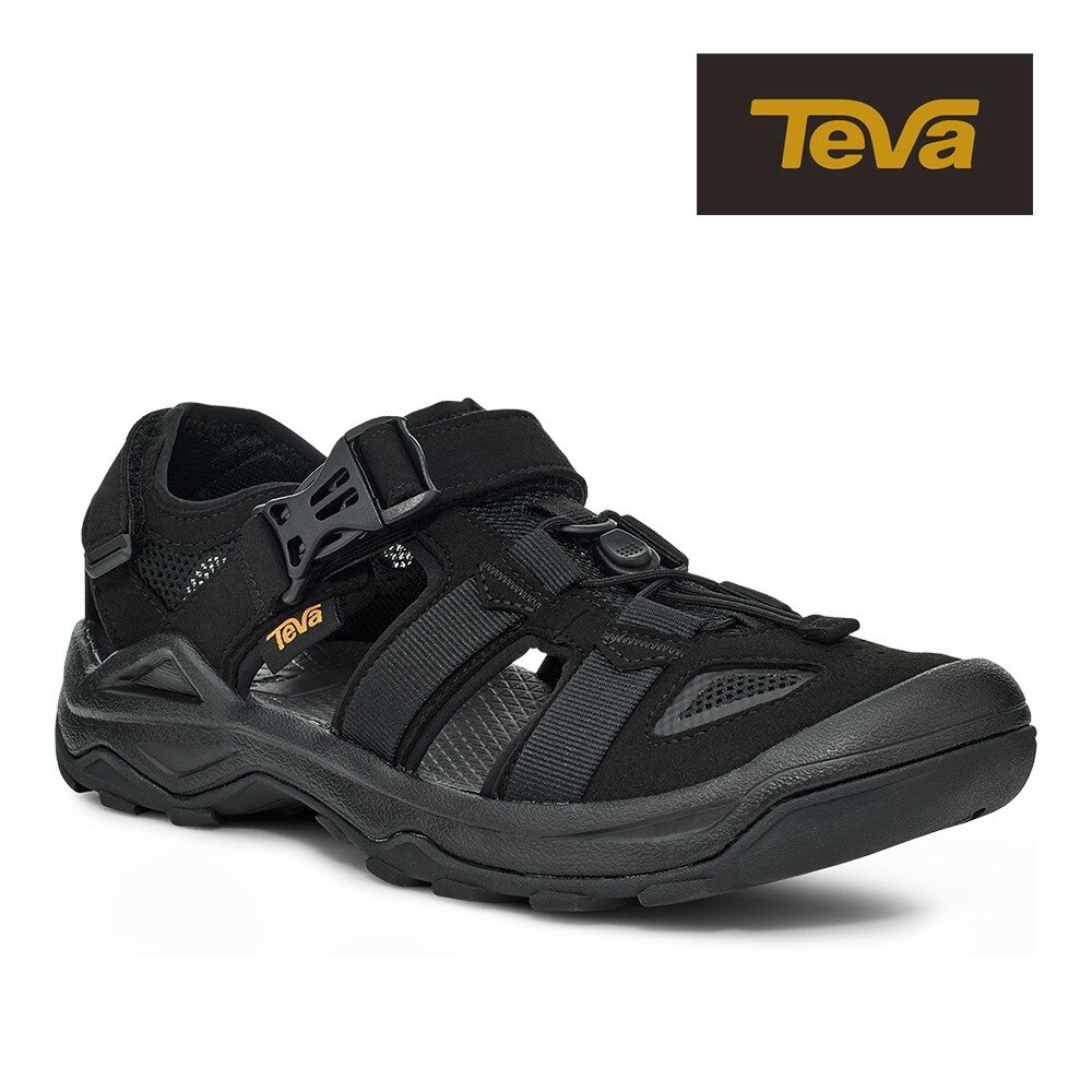 TEVA 男 Omnium Faux Suede 護趾水陸機能涼鞋/雨鞋/水鞋 黑色 1116202BLK 現貨
