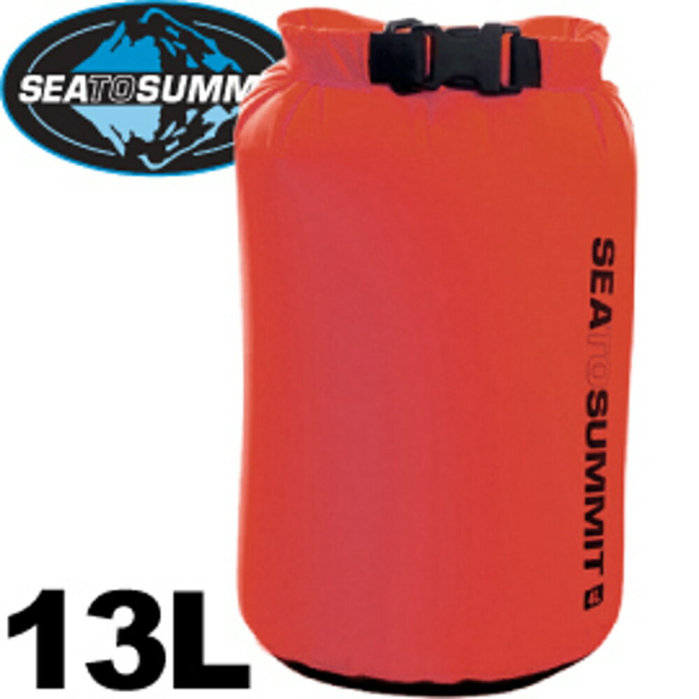 【Sea To Summit 澳洲 70D 輕量防水收納袋13L紅】STSADS/防水收納袋/收納袋/打理包