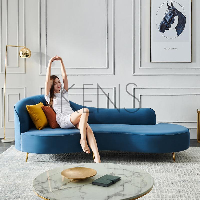 【KENS】沙發 沙發椅 輕奢異形沙發設計師創意布藝貴妃沙發北歐小戶型別墅客廳酒店