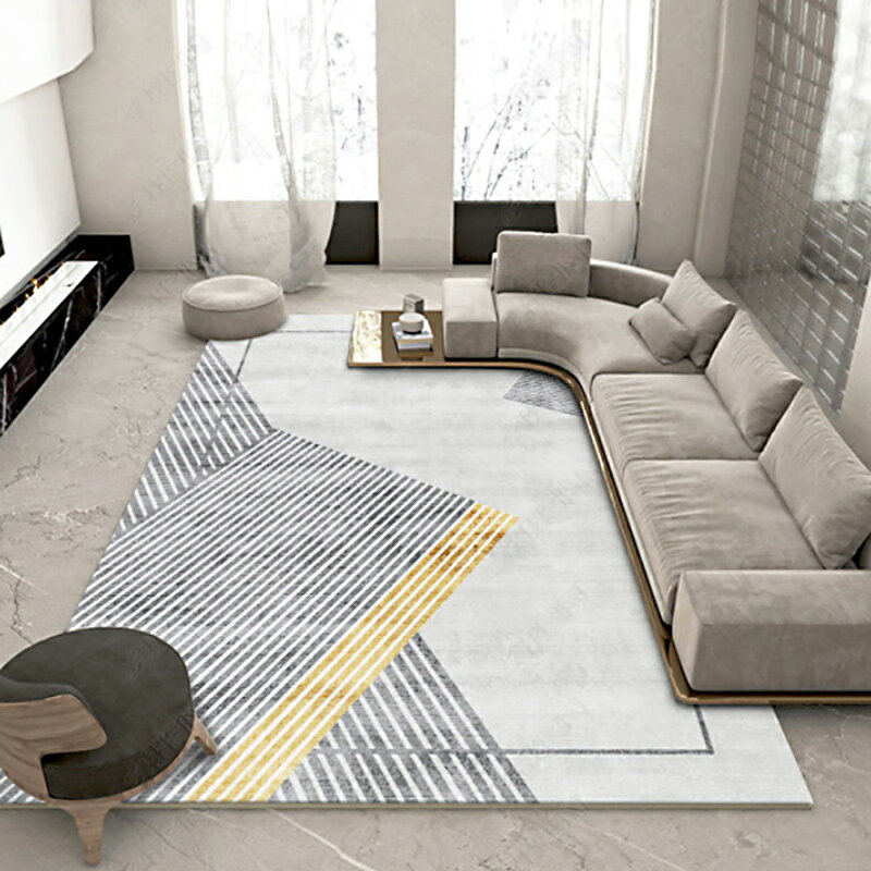 北歐ins輕奢客廳沙發茶幾毯地毯簡約現代臥室家用滿鋪大面積
