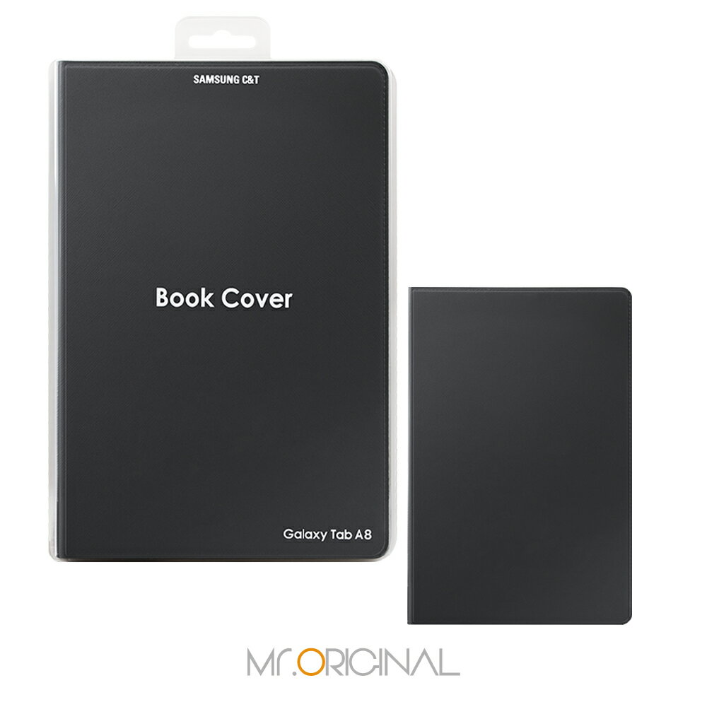 SAMSUNG C&T ITFIT Galaxy Tab A8 X200/X205適用 原廠書本式保護殼 - 黑