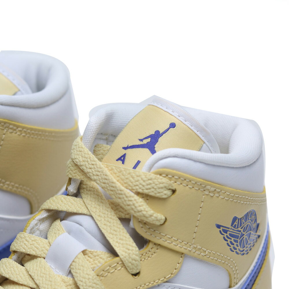 24cm 新品 NIKE WMNS AIR JORDAN 1 MID 青 白-