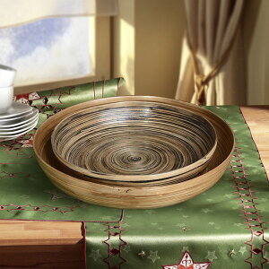 東南亞風格復古竹編裝飾果盤干果盤擺件 餐廳客廳家用水果盤供盤1入