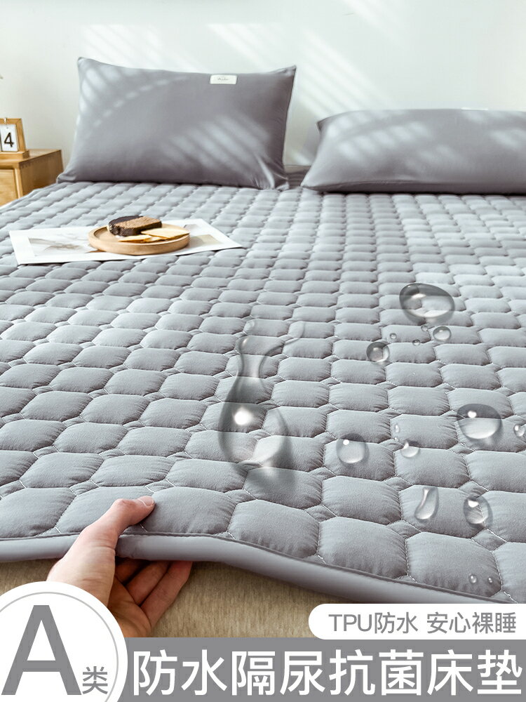 防水隔尿單件夾棉床墊軟墊褥子薄款席夢思保護罩防塵床單床罩床套