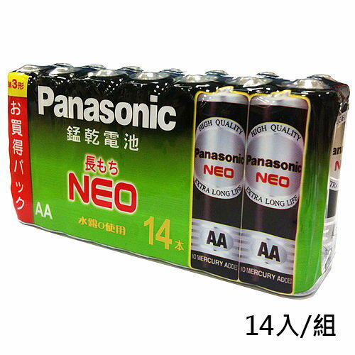 國際牌 黑錳乾電池3號 14入/組【愛買】