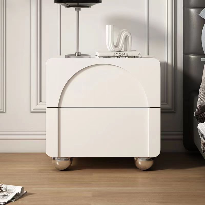床頭櫃 簡約現代實木床頭櫃極簡創意家用臥室床邊收納櫃小型抽屜式儲物櫃-快速出貨